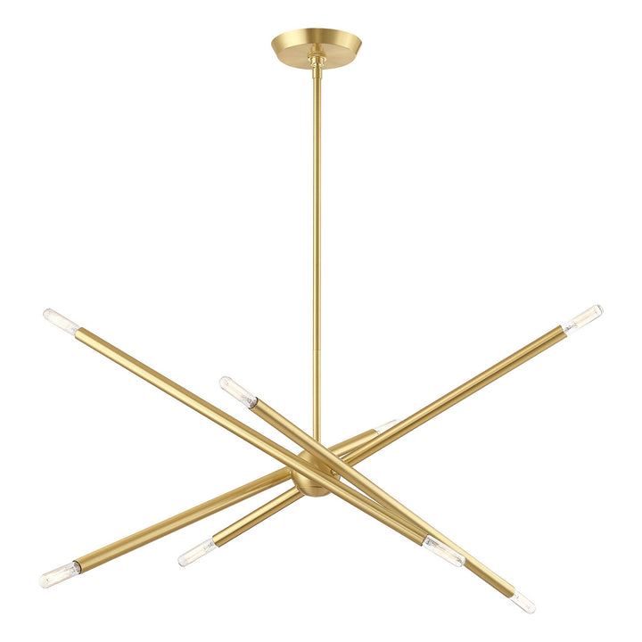 Livex Soho 46778-12 Chandelier Light - Satin Brass