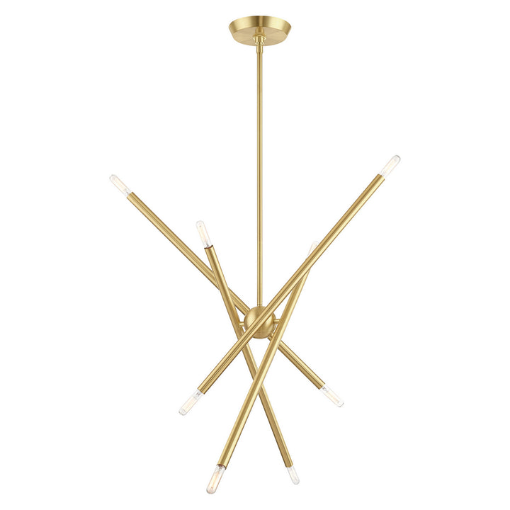 Livex Soho 46778-12 Chandelier Light - Satin Brass