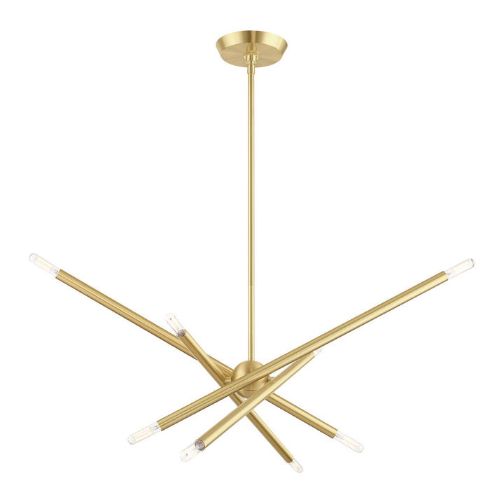 Livex Soho 46778-12 Chandelier Light - Satin Brass