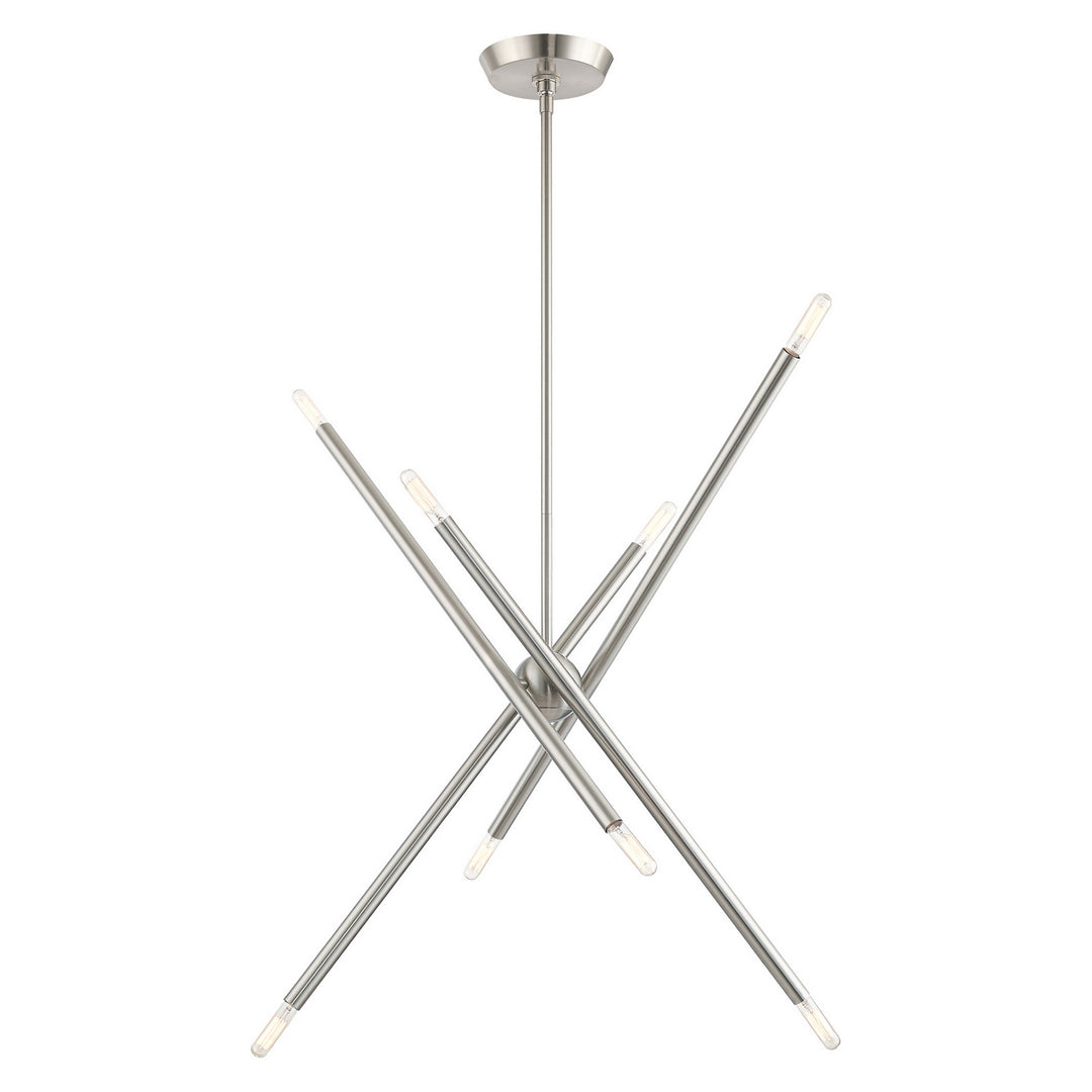 Livex Soho 46778-91 Chandelier Light - Brushed Nickel