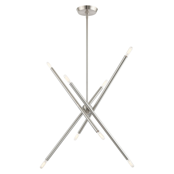 Livex Soho 46778-91 Chandelier Light - Brushed Nickel