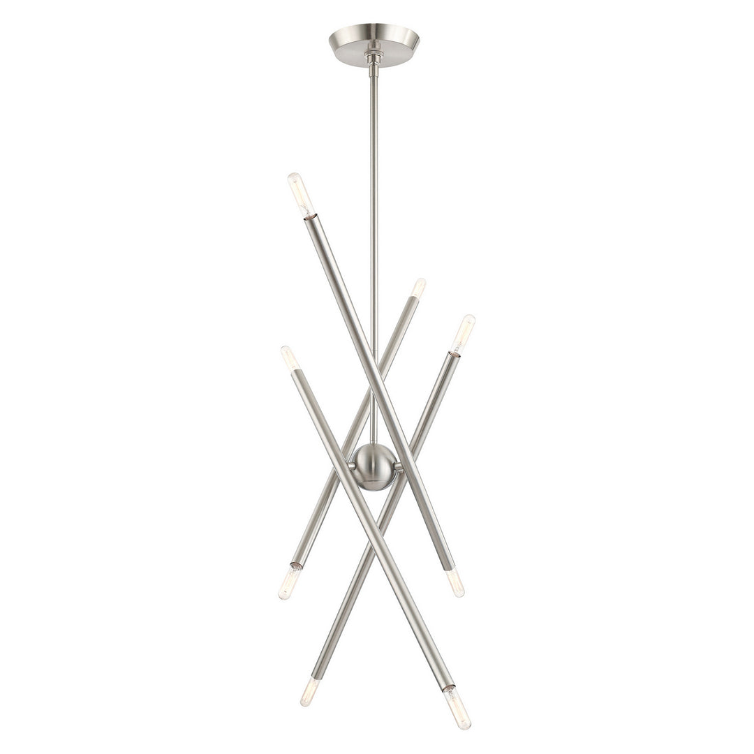 Livex Soho 46778-91 Chandelier Light - Brushed Nickel