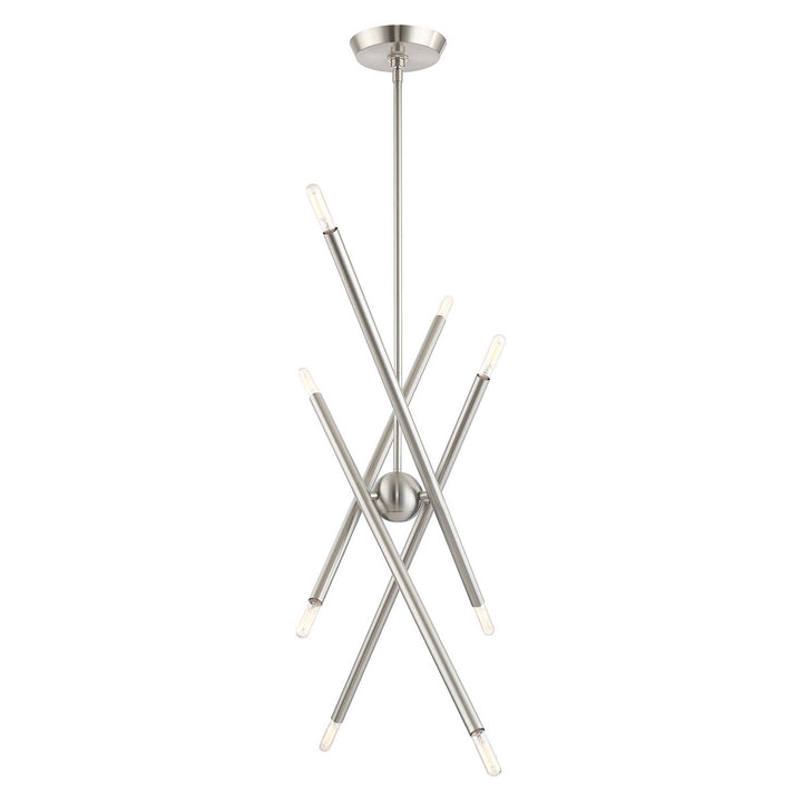 Livex Soho 46778-91 Chandelier Light - Brushed Nickel