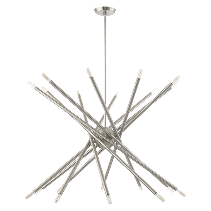 Livex Soho 46779-91 Chandelier Light - Brushed Nickel