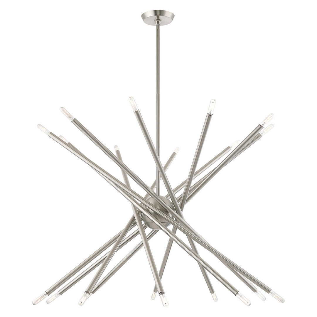 Livex Soho 46779-91 Chandelier Light - Brushed Nickel