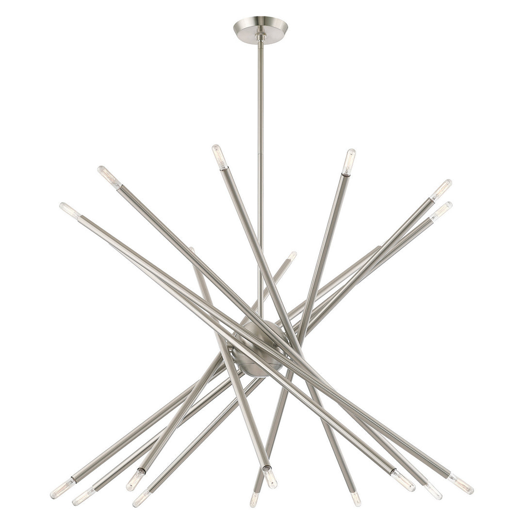 Livex Soho 46779-91 Chandelier Light - Brushed Nickel