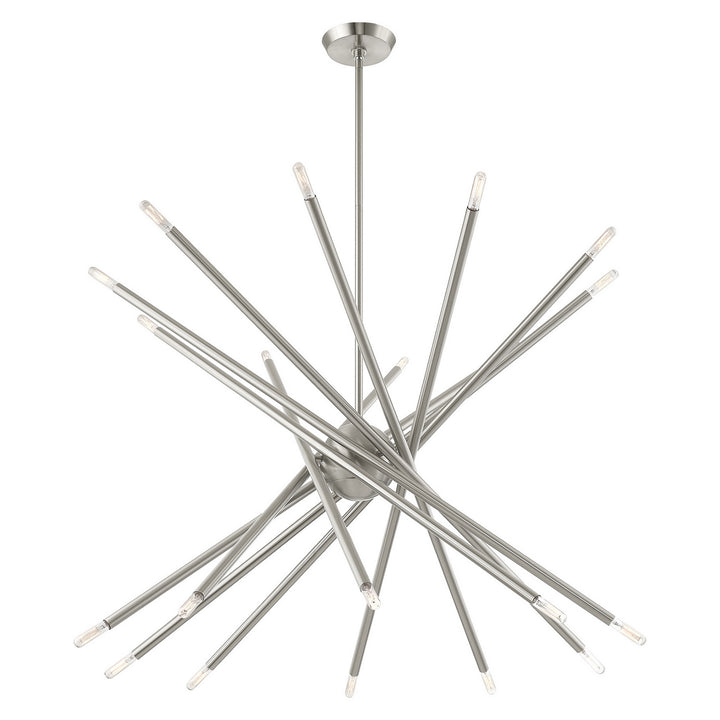 Livex Soho 46779-91 Chandelier Light - Brushed Nickel