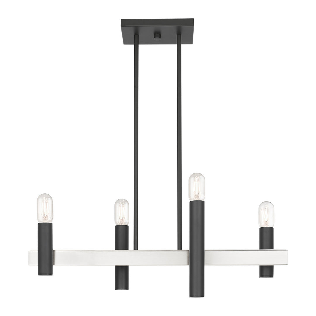 Livex Helsinki 46864-76 Pendant Light - Scandinavian Gray w/ Brushed Nickels
