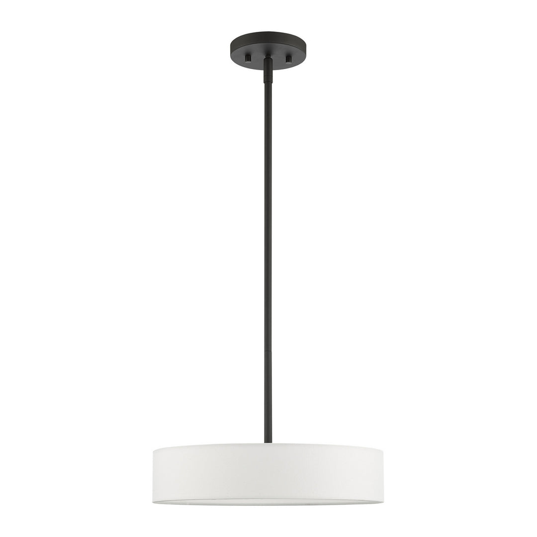 Livex Venlo 46923-04 Pendant Light - Black with Brushed Nickel Accents