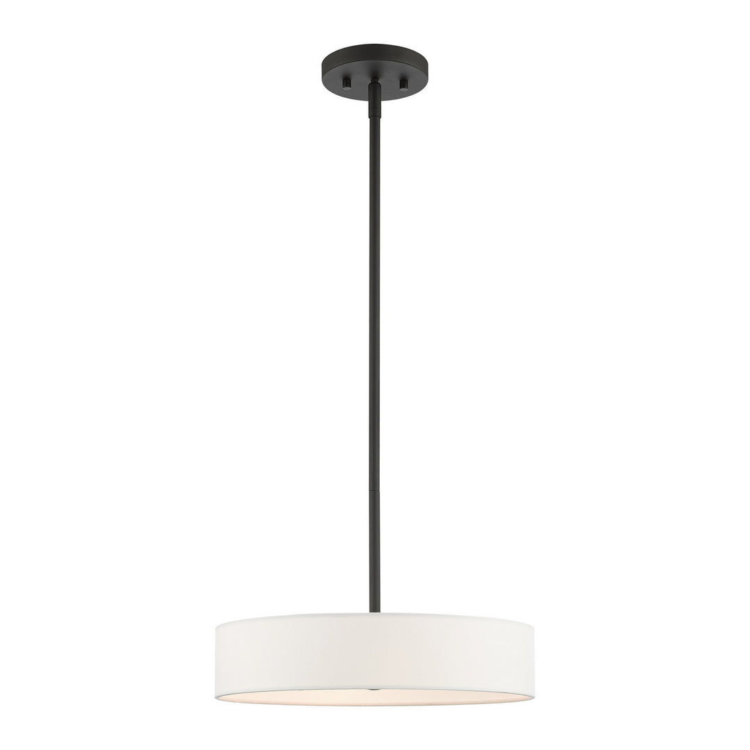 Livex Venlo 46923-04 Pendant Light - Black with Brushed Nickel Accents