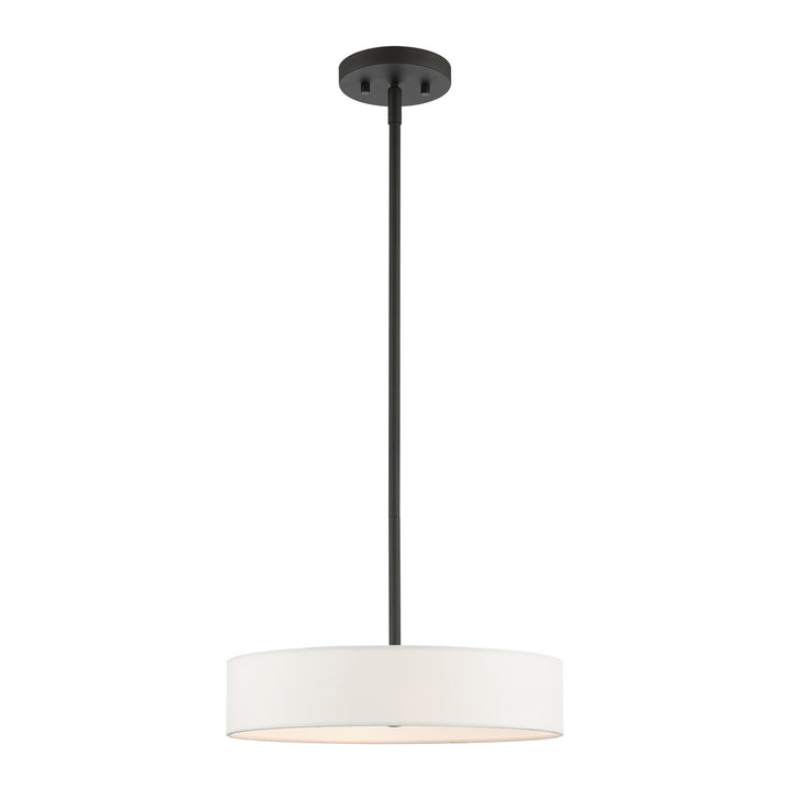 Livex Venlo 46923-04 Pendant Light - Black with Brushed Nickel Accents