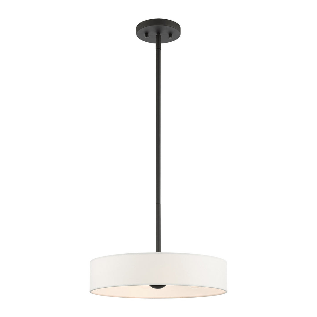 Livex Venlo 46923-04 Pendant Light - Black with Brushed Nickel Accents