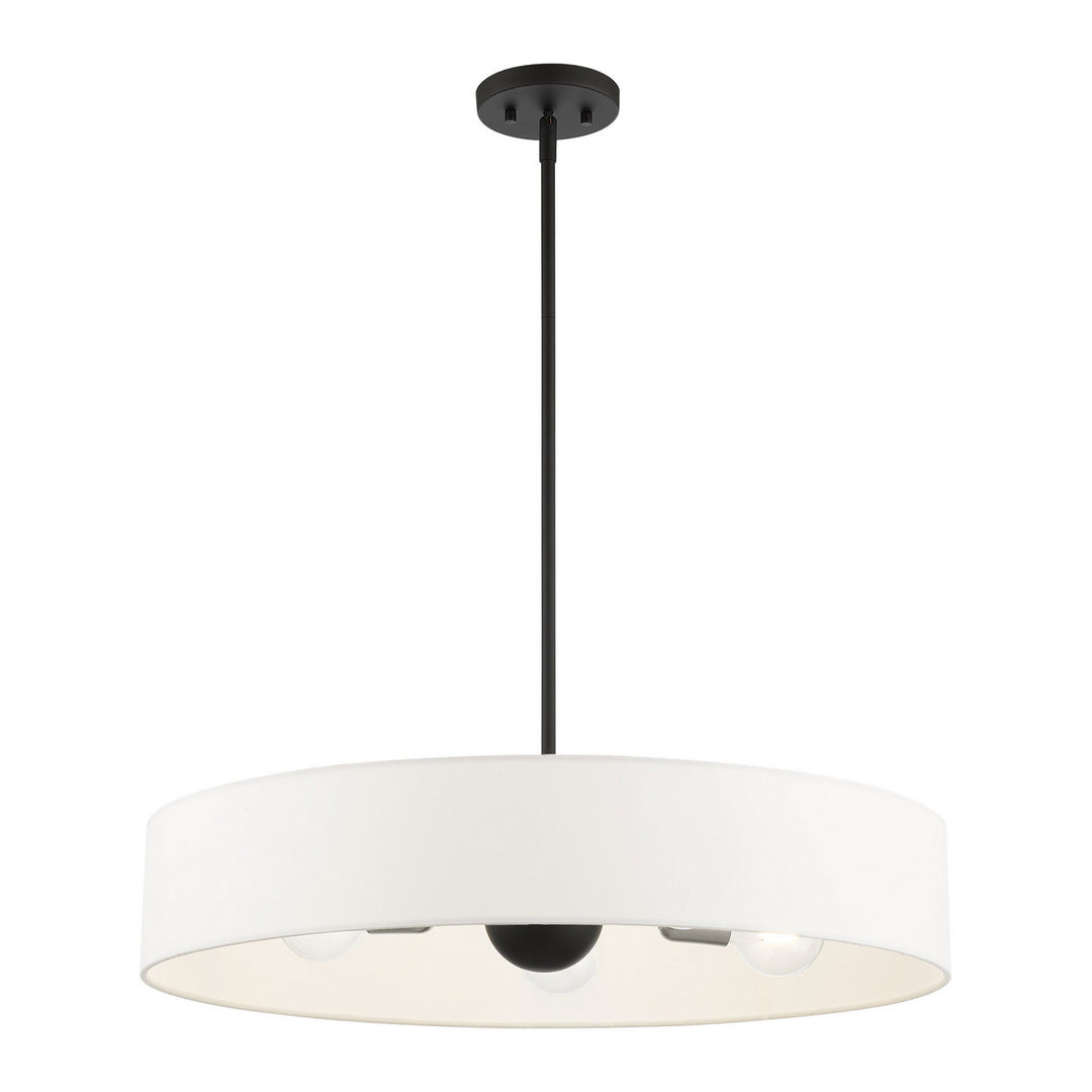 Livex Venlo 46925-04 Pendant Light - Black w/ Brushed Nickels