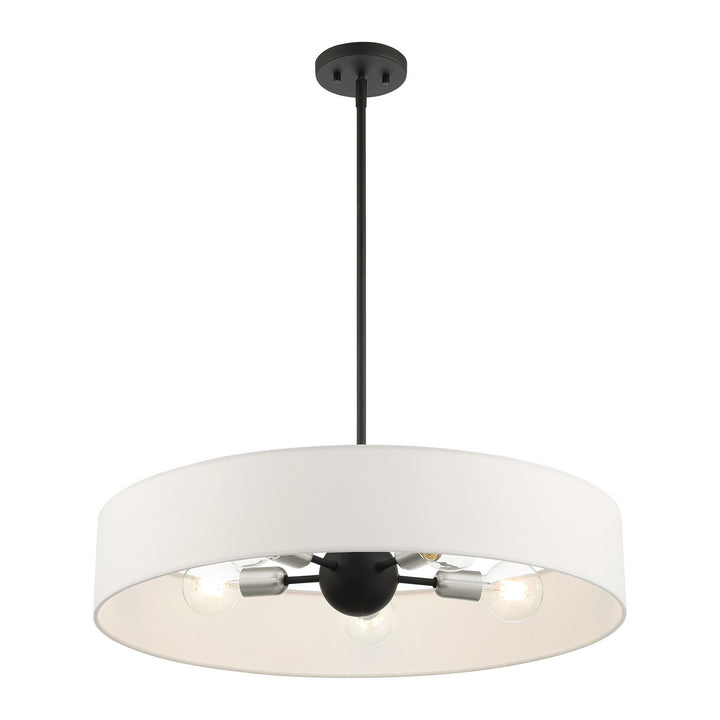 Livex Venlo 46925-04 Pendant Light - Black w/ Brushed Nickels
