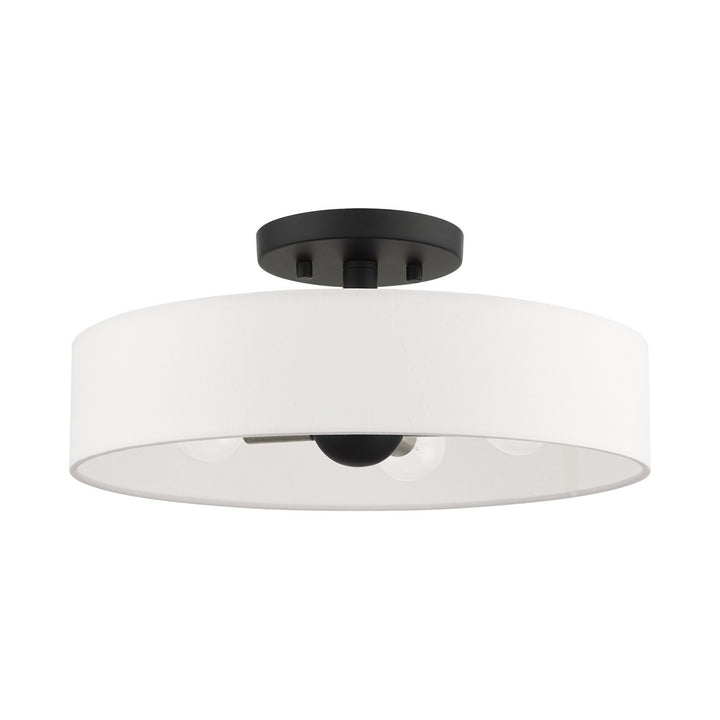 Livex Venlo 46927-04 Ceiling Light - Black w/ Brushed Nickels