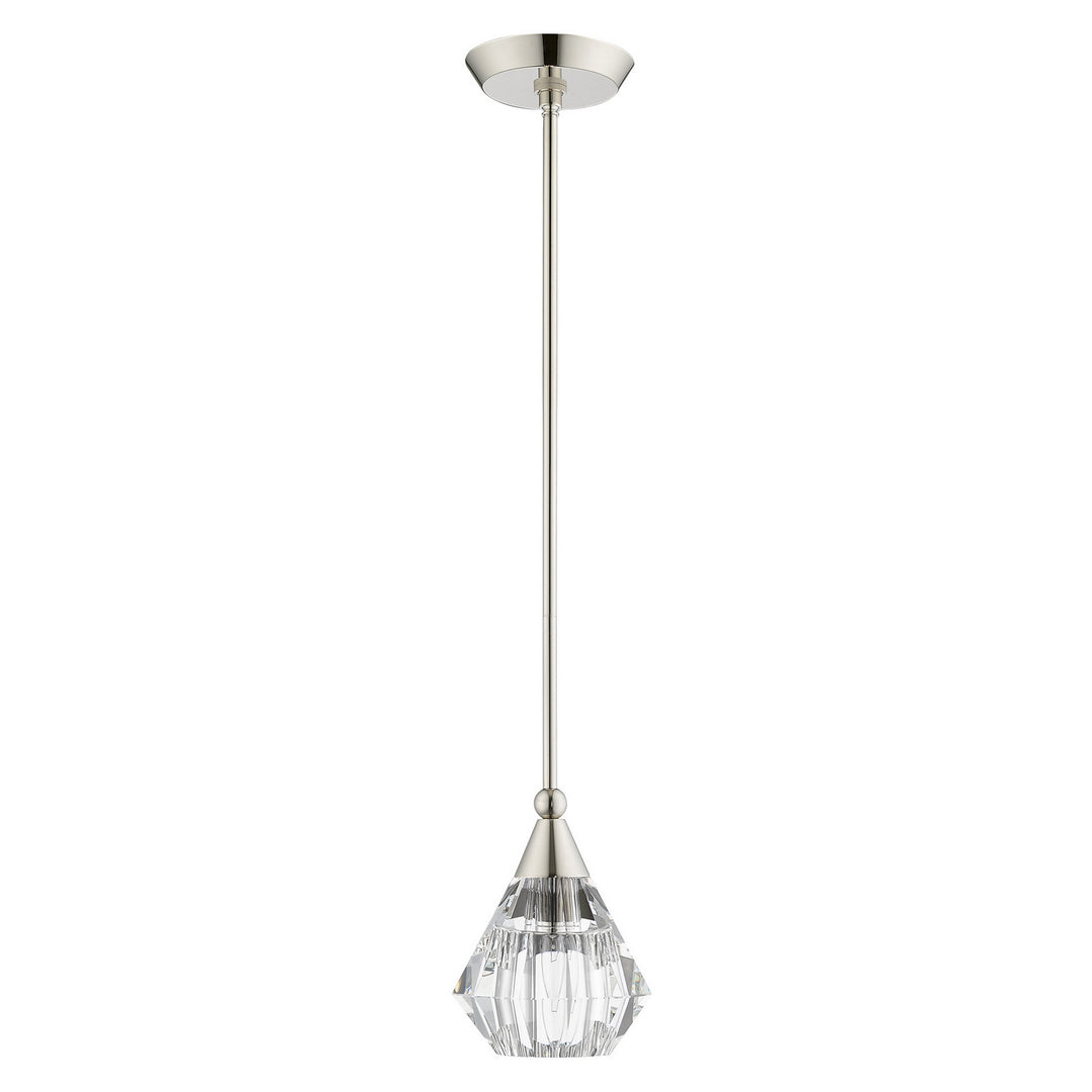 Livex Brussels 47071-35 Pendant Light - Polished Nickel