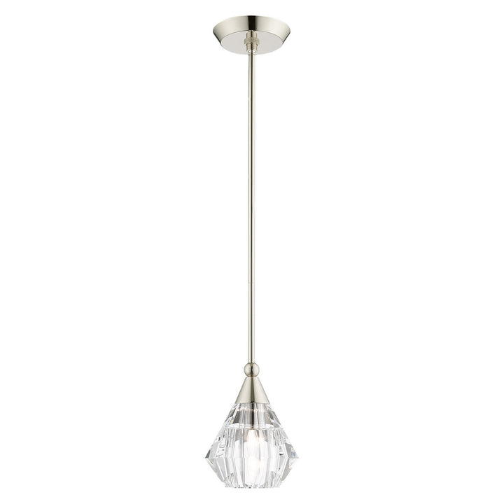 Livex Brussels 47071-35 Pendant Light - Polished Nickel