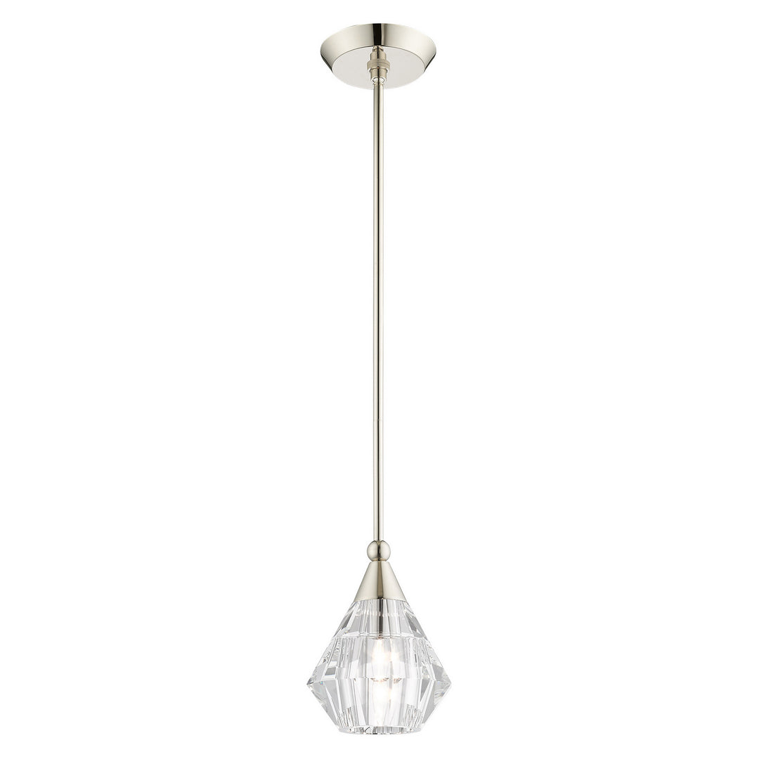 Livex Brussels 47071-35 Pendant Light - Polished Nickel