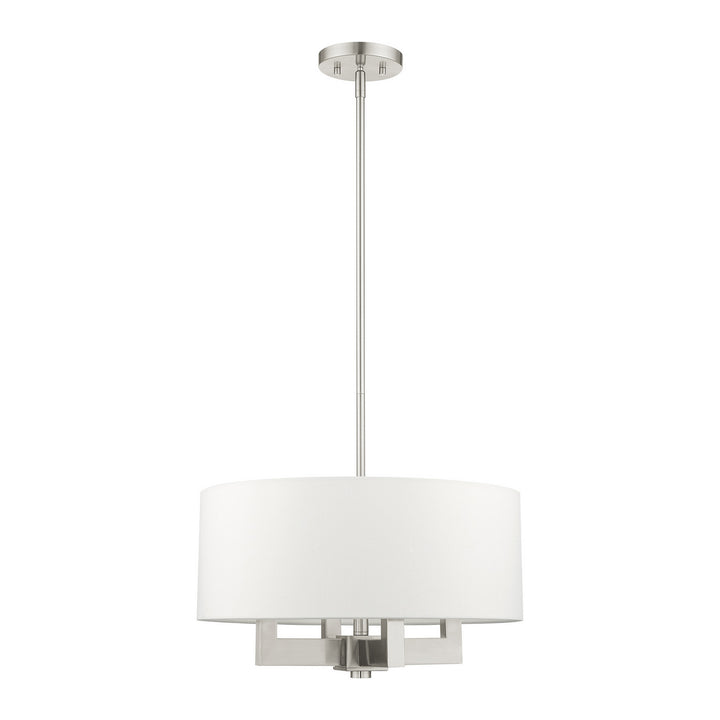 Livex Cresthaven 48784-91 Chandelier Light - Brushed Nickel