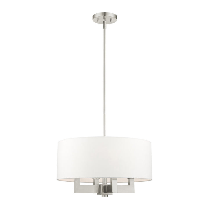 Livex Cresthaven 48784-91 Chandelier Light - Brushed Nickel