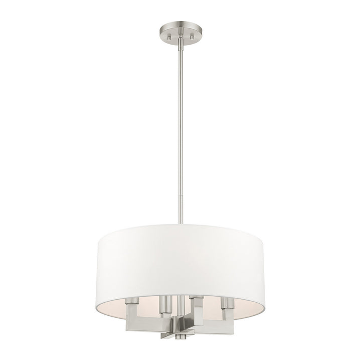 Livex Cresthaven 48784-91 Chandelier Light - Brushed Nickel