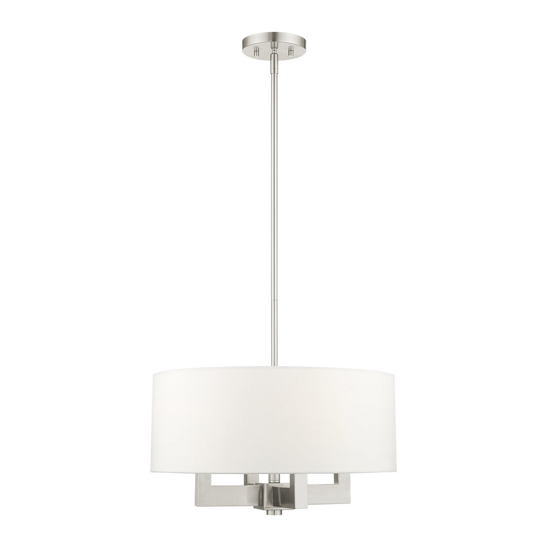 Livex Cresthaven 48784-91 Chandelier Light - Brushed Nickel