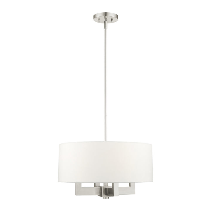 Livex Cresthaven 48784-91 Chandelier Light - Brushed Nickel