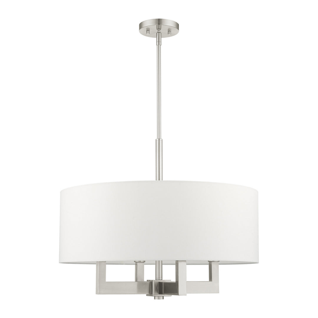 Livex Cresthaven 48786-91 Chandelier Light - Brushed Nickel