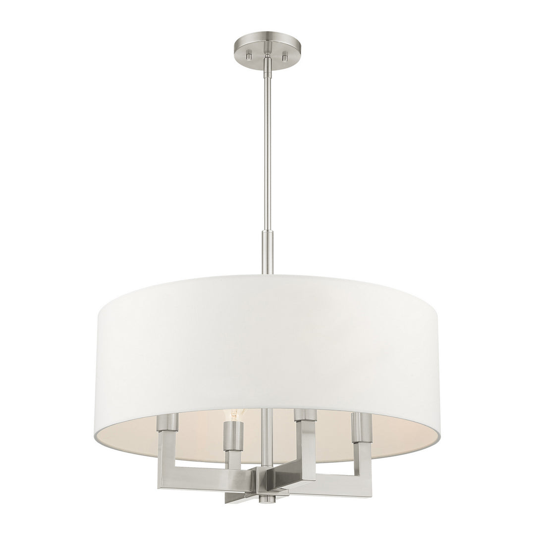 Livex Cresthaven 48786-91 Chandelier Light - Brushed Nickel