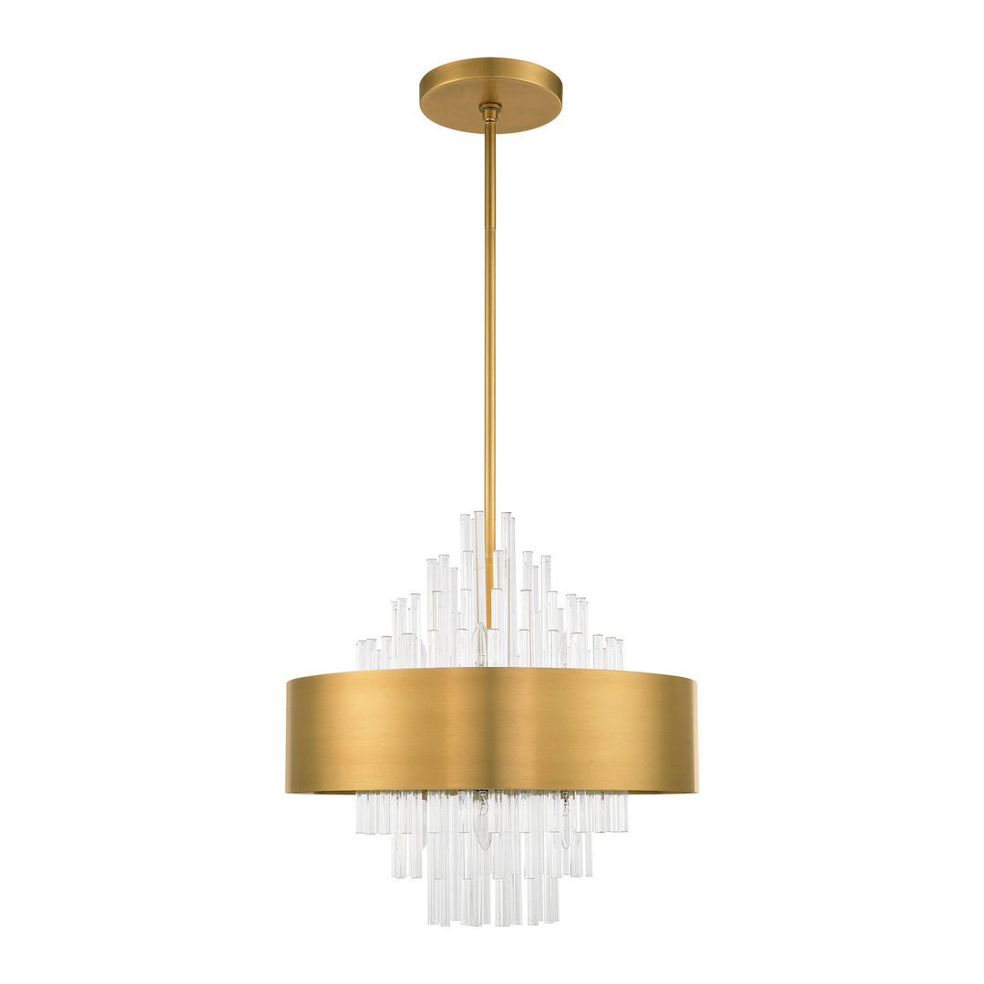 Livex Orenburg 48874-08 Pendant Light - Natural Brass