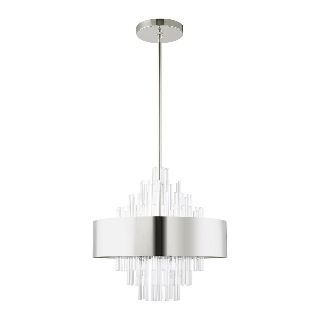 Livex Orenburg 48874-35 Pendant Light - Polished Nickel