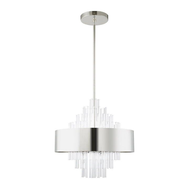 Livex Orenburg 48874-35 Pendant Light - Polished Nickel