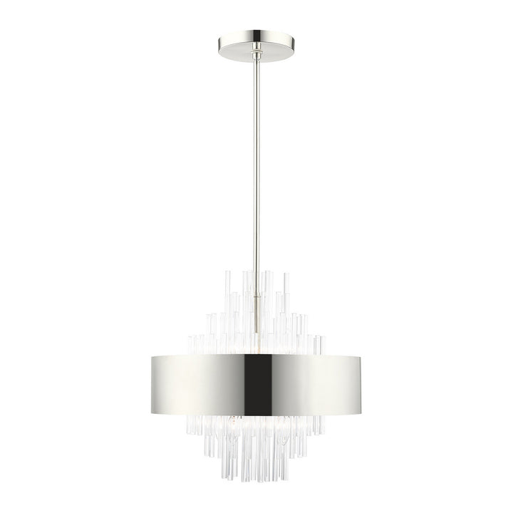 Livex Orenburg 48874-35 Pendant Light - Polished Nickel