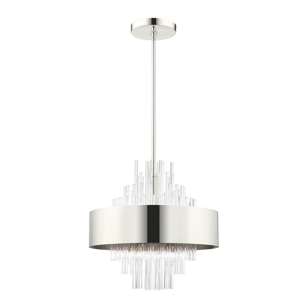 Livex Orenburg 48874-35 Pendant Light - Polished Nickel