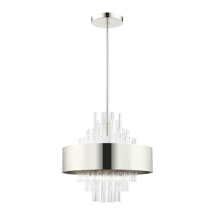 Livex Orenburg 48874-35 Pendant Light - Polished Nickel