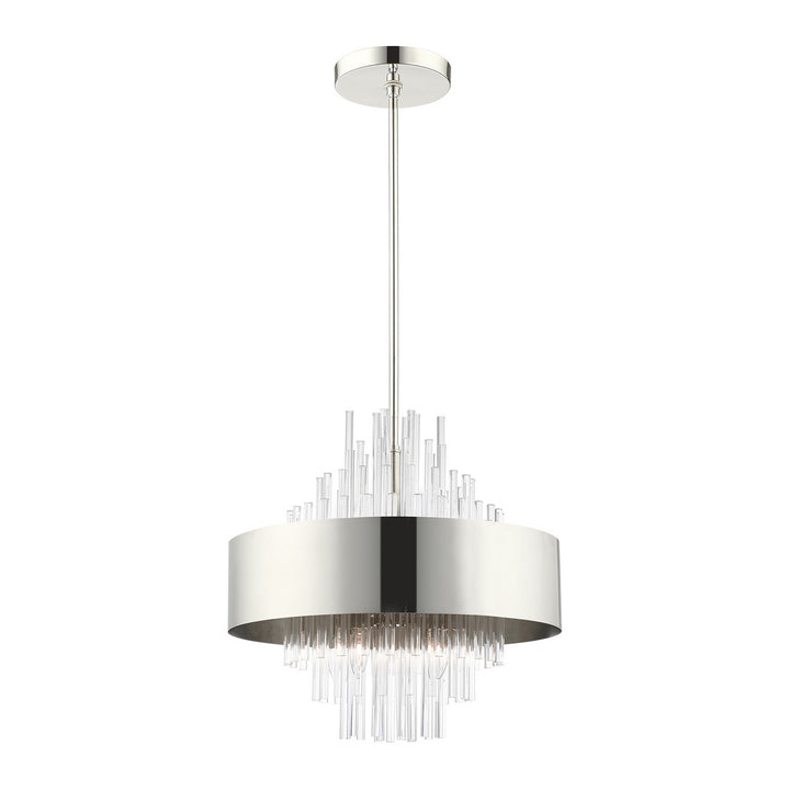 Livex Orenburg 48874-35 Pendant Light - Polished Nickel