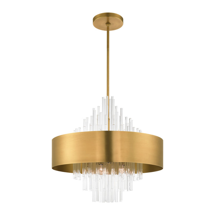 Livex Orenburg 48876-08 Chandelier Light - Natural Brass