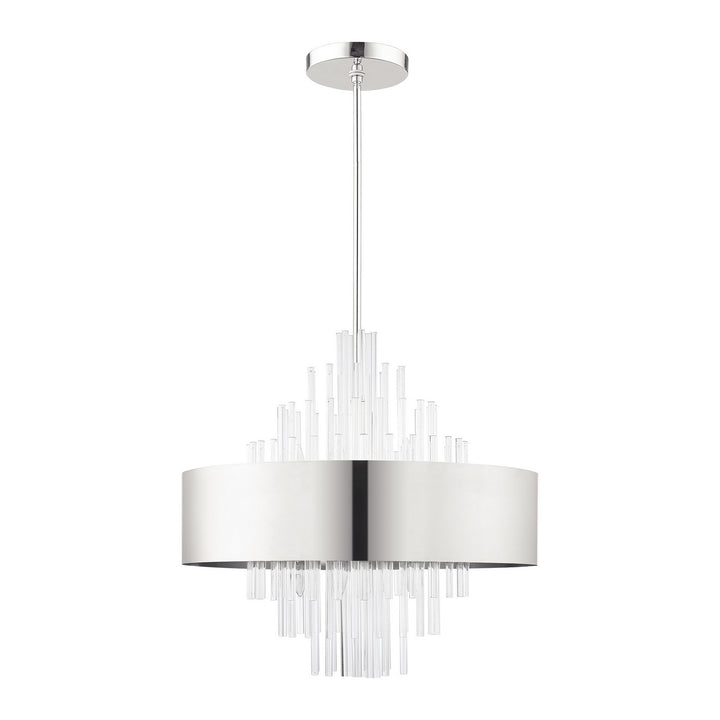 Livex Orenburg 48876-35 Chandelier Light - Polished Nickel