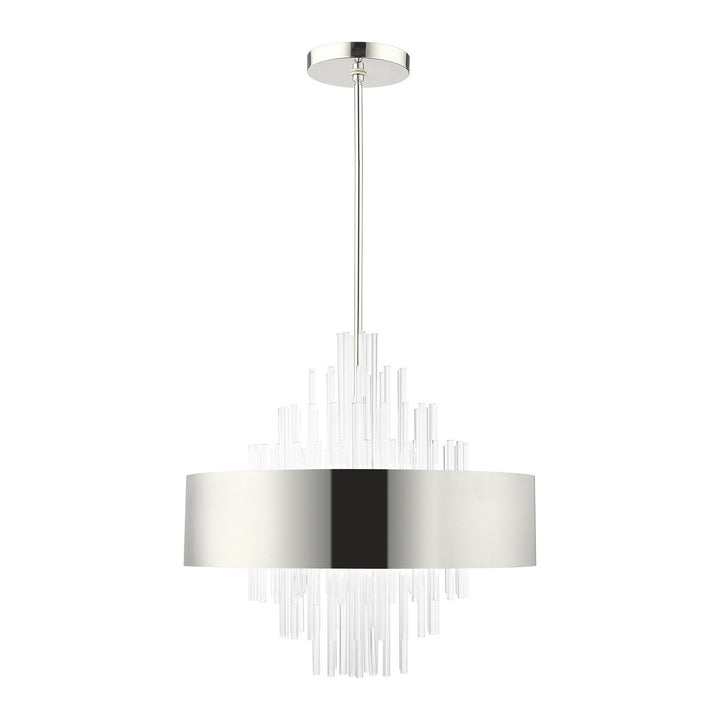 Livex Orenburg 48876-35 Chandelier Light - Polished Nickel