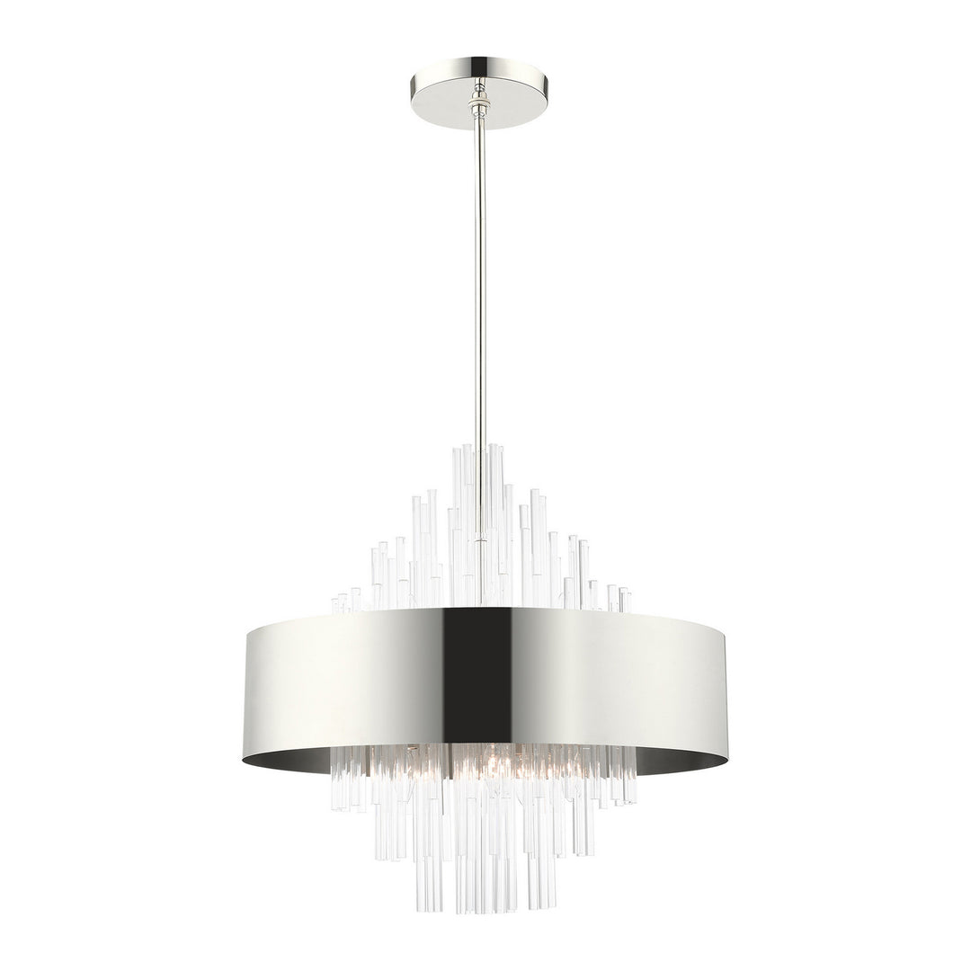 Livex Orenburg 48876-35 Chandelier Light - Polished Nickel