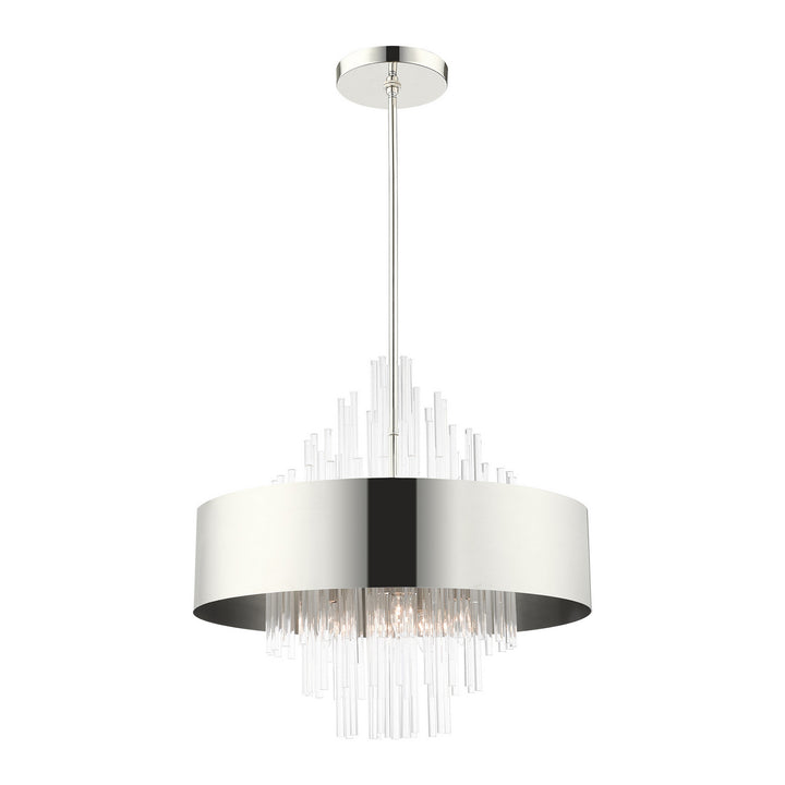 Livex Orenburg 48876-35 Chandelier Light - Polished Nickel