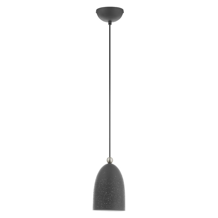 Livex Arlington 49107-76 Pendant Light - Scandinavian Gray w/ Brushed Nickels