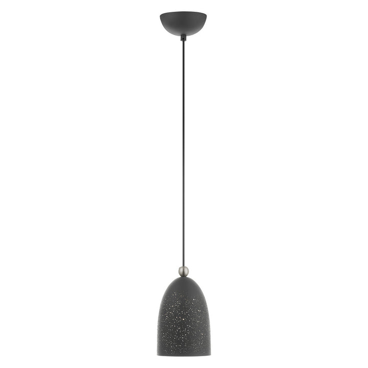 Livex Arlington 49107-76 Pendant Light - Scandinavian Gray w/ Brushed Nickels