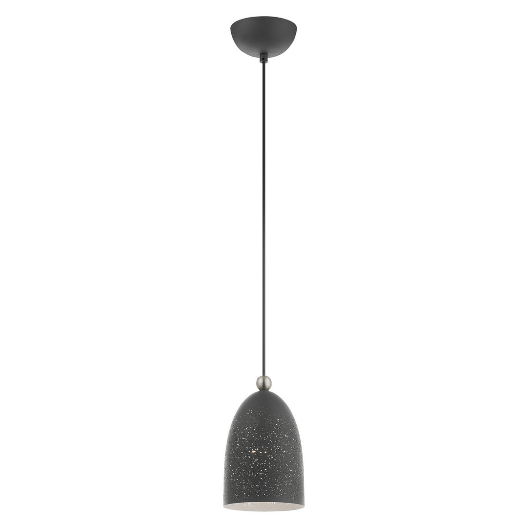 Livex Arlington 49107-76 Pendant Light - Scandinavian Gray w/ Brushed Nickels