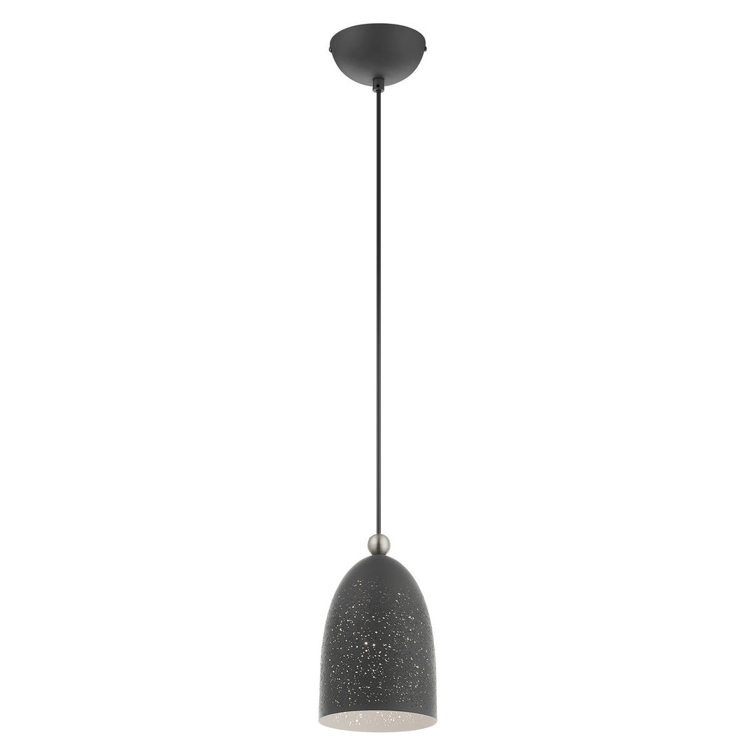 Livex Arlington 49107-76 Pendant Light - Scandinavian Gray w/ Brushed Nickels