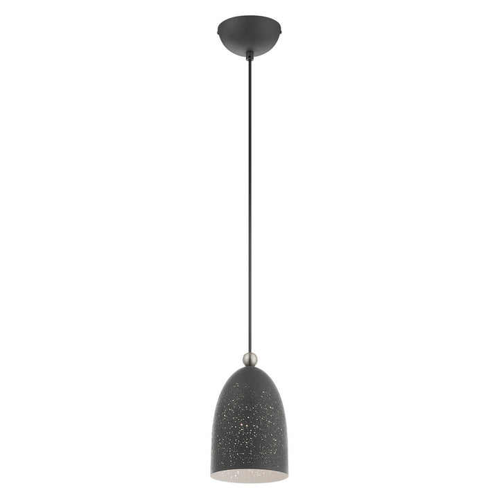 Livex Arlington 49107-76 Pendant Light - Scandinavian Gray w/ Brushed Nickels