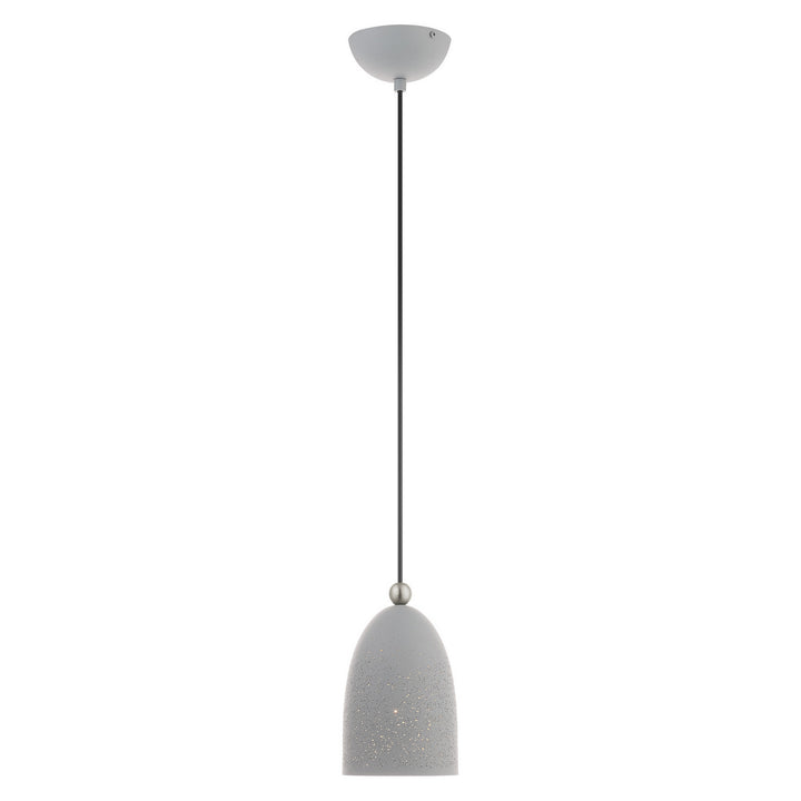 Livex Arlington 49107-80 Pendant Light - Nordic Gray w/ Brushed Nickels