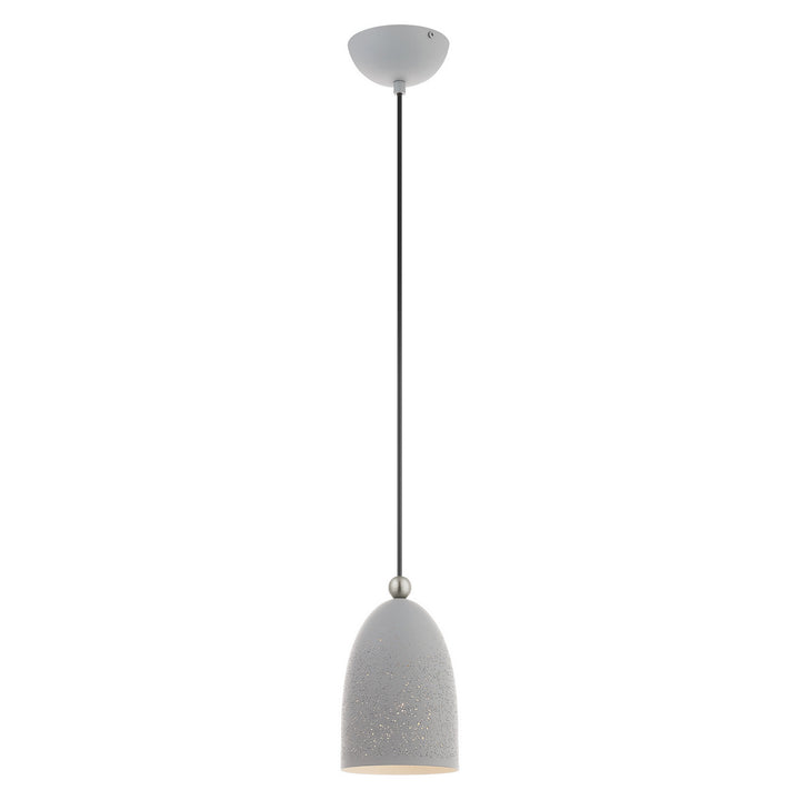 Livex Arlington 49107-80 Pendant Light - Nordic Gray w/ Brushed Nickels