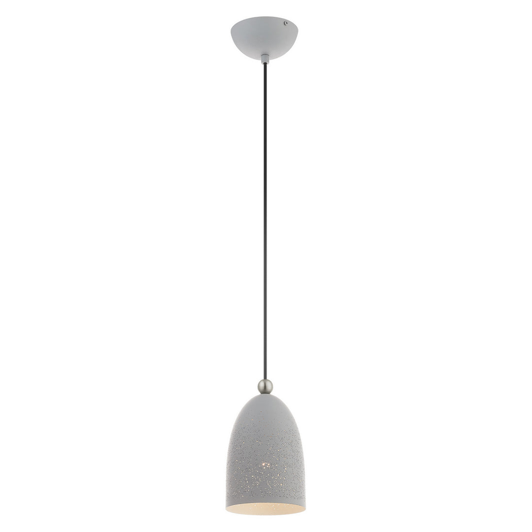 Livex Arlington 49107-80 Pendant Light - Nordic Gray w/ Brushed Nickels