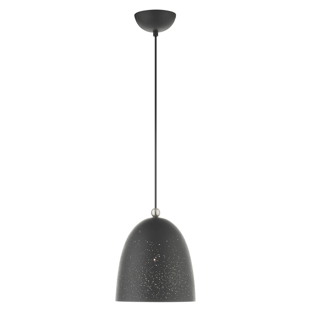 Livex Arlington 49108-76 Pendant Light - Scandinavian Gray w/ Brushed Nickels